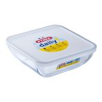 Daily Square Dish With Plastic Lid