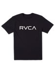 RVCA Boys Big Logo T-Shirt In Black - Black And White 10