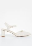 Edit Jaylin Ankle Strap Block Heel - Cream