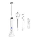 Portable Electric Milk Frother & Egg Beater Set