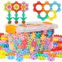 60/100/200PCS Plum Blossom Building Blocks 3D Snowflake Building Blocks Diy Interlocking Puzzle Tree Trunk Education Plastic Assembly Building Toys Halloween Christmas Gifts