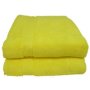 Elegant 380 Zero Twist Bath Sheet 2PC Pack 90X150CMS 380GSM Yellow