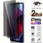 2-PACK Privacy Screen Protector For Samsung Galaxy Series 9H Hardness Tempered Glass Anti-spy Scratch-resistant Shatterproof Glossy Surface Full Coverage Display Guard