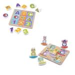 Abc 123 & Safari Chunky Puzzle Set