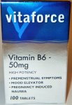 Vitaforce - B6 50MG 100 Tablets