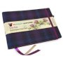 Guest Book - Kinloch Anderson Thistle Tartan Cloth - Waverley Scotland Genuine Tartan Commonplace Series   16CM X 24CM     Hardcover