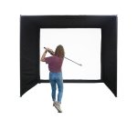 Impact Sports Golf Enclosure Simulator Enclosure With Premium Square Pole Heavy-duty Golf Net Cage Indoor outdoor Practice Cage