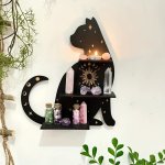 Black Cat Wall Shelf 1 CWS1