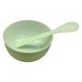 2 Piece Multifunctional Skincare Facial Mask Mixing Bowl & Spatula - Green