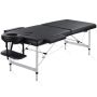 Portable 2 Folding Massage Table Bed Height Adjustable Spa Salon Bed