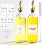 Glass Olive Oil & Vinegar Bottle Set 500ML