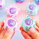 10PCS MINI Pop Keychains Classroom Prizes Carnival Gift Packs Party Game Holiday Game Creative Small Gift Birthday Party Hallowe