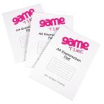 Game Exam Pad Paunched 100PG 3PK