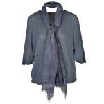 Overdyed Batwing Knit Top - Indigo Free