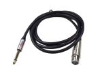 Xlr Female To 6.35M Male Microphone Cable 3M Premium Audio Connector