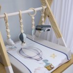 Changing Mat Cover Flying In The Mountains With Grey Dinos Set Airplane
