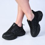 Madison Webster Sneaker - Black Mono - 8