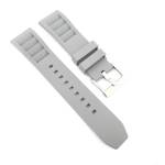 Fkm Rubber Vented Rm Style Watch Strap - Grey Steel Hardware - 20MM