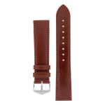 Osiris Calf Leather Watch Strap In Mid Brown - 14MM Gold