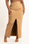 Ester Suede Maxi Skirt - Mocha - L