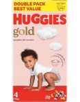 Huggies Gold Skin Soft - Size 4 8-16KG - 132 Nappies Mega Box