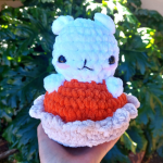 Support Crochet Plushies - Pumpkin Pie Kitty