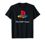 Playstation Full Color Logo With Kanji Modern Video Game T-Shirt