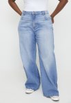 Cotton On Plus Relaxed Wide Jean - Breeze Blue Worn