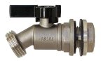 Rainpal RBS006 Stainless Steel Rain Barrel Spigot Quarter Turn Ball Valve