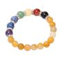 Yellow Jadestone Chakra Bracelet For Anxiety Relief Yoga