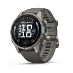 Garmin Fenix 9 - 43 Mm - Titanium With Pepple Grey Silicone Band