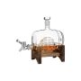 Crystal Ship In Barrel Dispenser With A Wooden Stand 1.L
