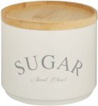 Wooden Iron Tea Coffee & Sugar Container - 0.6 Ml