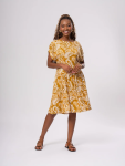 Paisley Print Cotton Dress - L Assorted