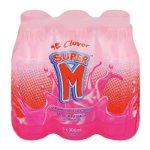 Clover Super M Medium Fat Strawberry Milk 6 X 300ML