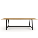Tami Steel Table - Blackwood