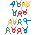 Tork Craft Clamp Spring Nylon 25MM 15PC Plastic Jar Various Colours