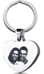 KR25 - CNE101323 - Personalized Photo Keyring With Engraving On The Back Stainless Steel
