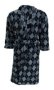 & 39 S Bathrobe Terry Shawl Collar One Size Fits All - Diamond Black/grey