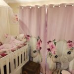 Curtains Per Drop Purple Ellie Elephant