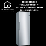 Bosch Series 4 - Total No Frost A+ Metallic Upright Larder Fridge - 225L
