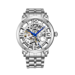 Stuhrling Silver Automatic Skeleton Watch For Men - 3964.1