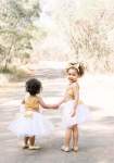 Gold Sequins Crop Top With Tutu And Headband