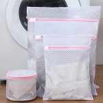4PCS SET Mesh Laundry Bag Storage Bag Mesh Bag Wash Bag Zipper Washing Machine Is Specially Suitable For Underwear Sweaters For