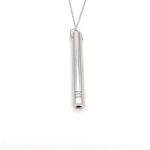 Mindful Breathing Necklace - Silver