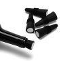 Ohmaxho Wine Stoppers Set Of 5 Silicone Wine Bottle Stopper And Beverage Bottle Stoppers Black