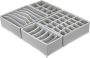 Underwear Collapsible Storage Drawer Dividers Organizer - Set Of 4