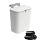 Kitchen Bathroom Trash Can Hanging Household With Lid 30 Trash Bags