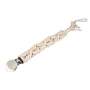4AKID Crochet Baby Pacifier Clips - Natural Cross-over