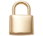 Goldair Gold Lock Jibbitz